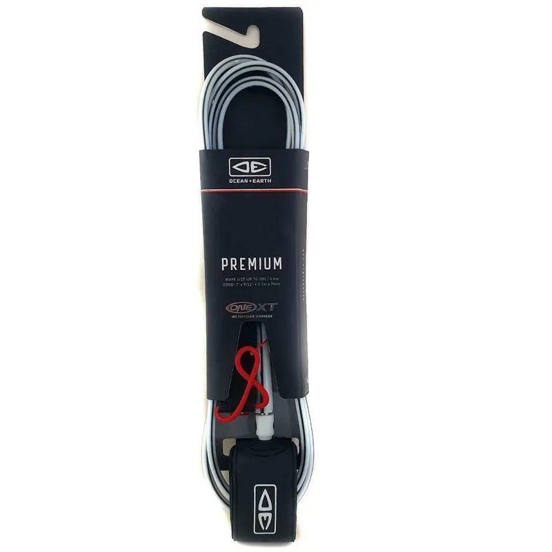 Expédition Rapide LEASH OCEAN EARTH 7‘ PREMIUM - WHITE