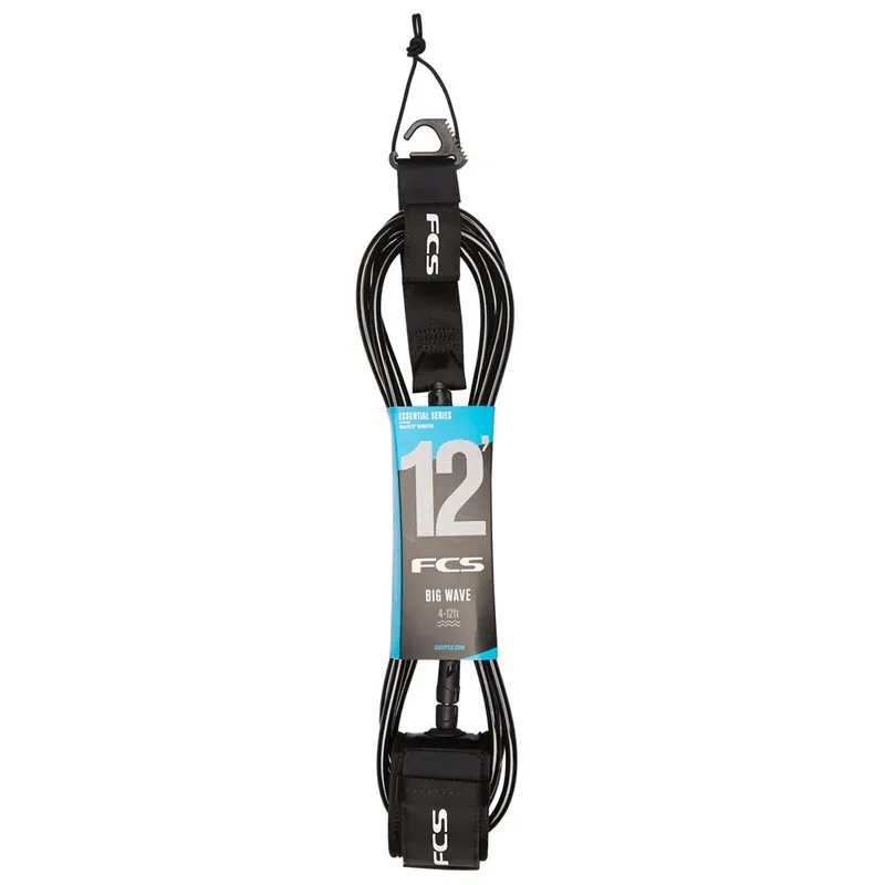 Meilleure Vente LEASH FCS 12‘ BIG WAVE ESSENTIAL - BLACK