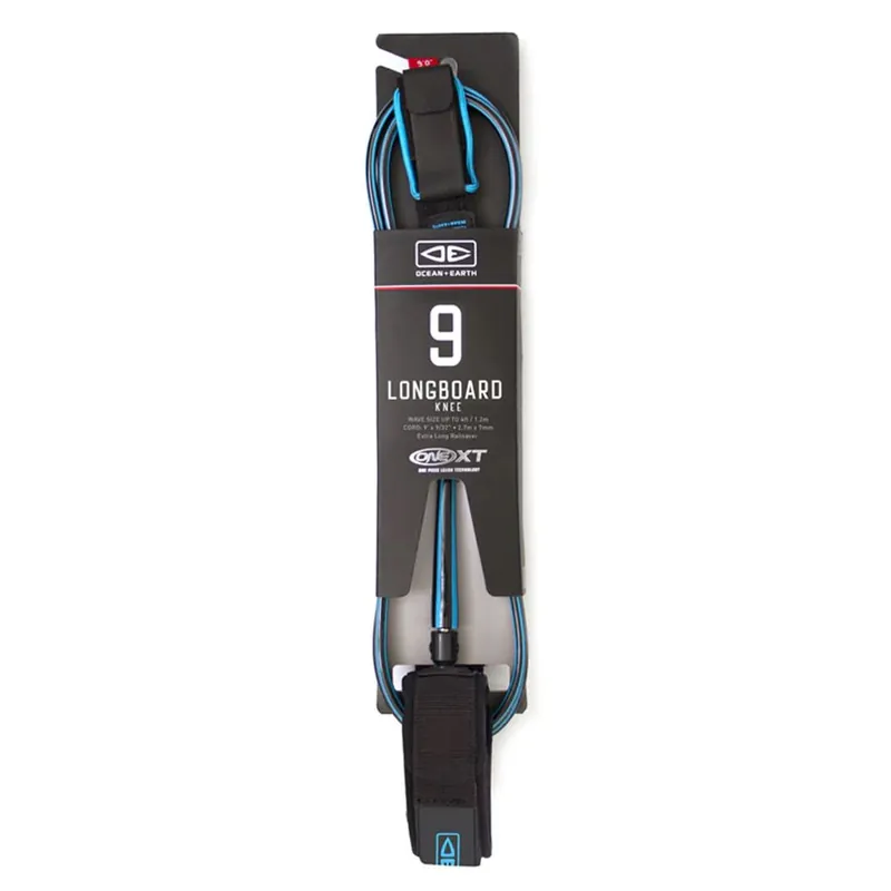 LEASH OCEAN EARTH KNEE COMP XT 9‘ - BLUE Expédition Rapide