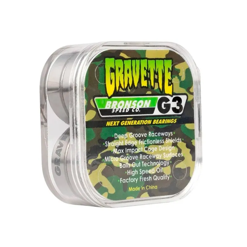 ROULEMENTS BRONSON BOX/8 DAVID GRAVETTE PRO BEARING G3 Nouveauté