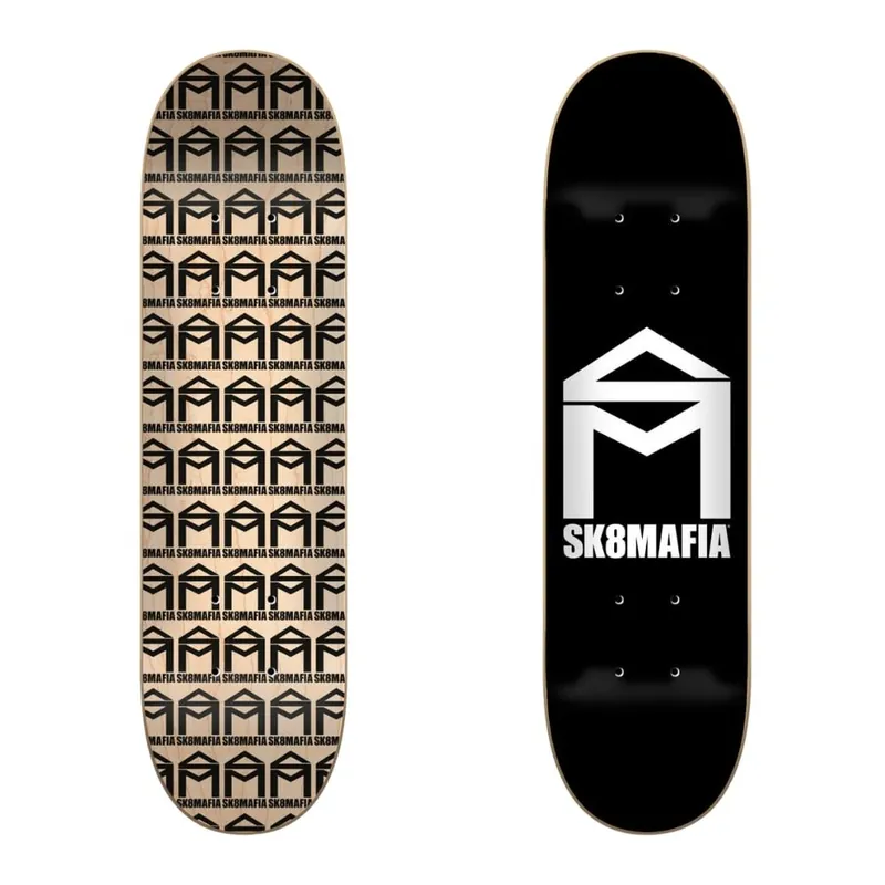 Authentique PLANCHE DE SKATE SK8MAFIA HOUSE LOGO BLACK SK8MAFIA 6.0‘‘