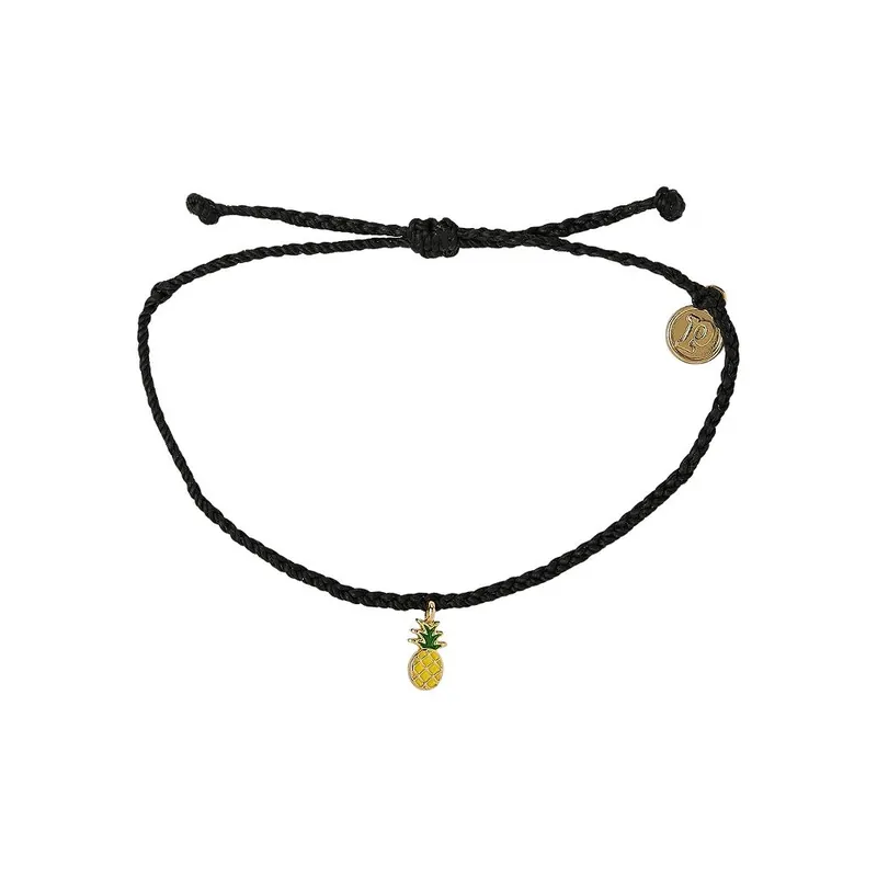 BRACELET PURA VIDA ENAMEL PINEAPPLE GOLD BRC Super Prix