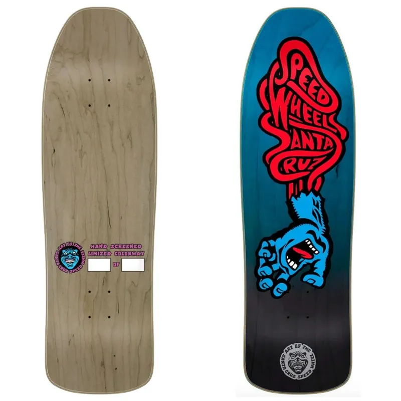 PLANCHE DE SKATE SANTA CRUZ SPEED WHEELS VEIN HAND 9.35‘‘ Dernière Chance