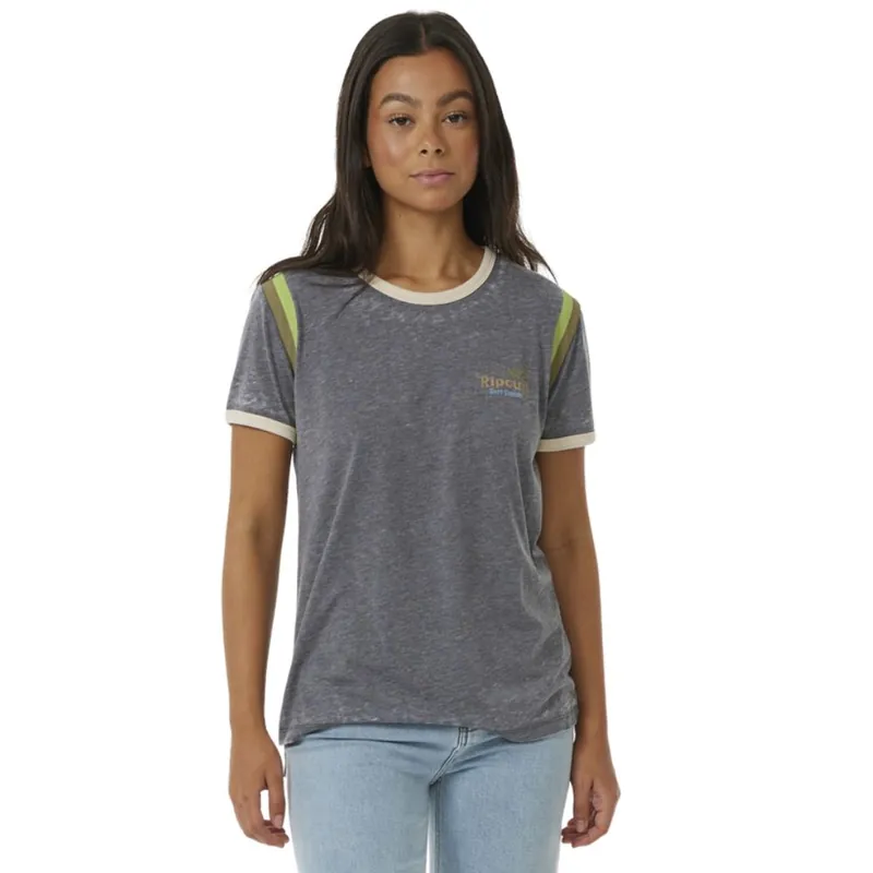 T-SHIRT RIP CURL RINGER SURF REVIVAL Réduction