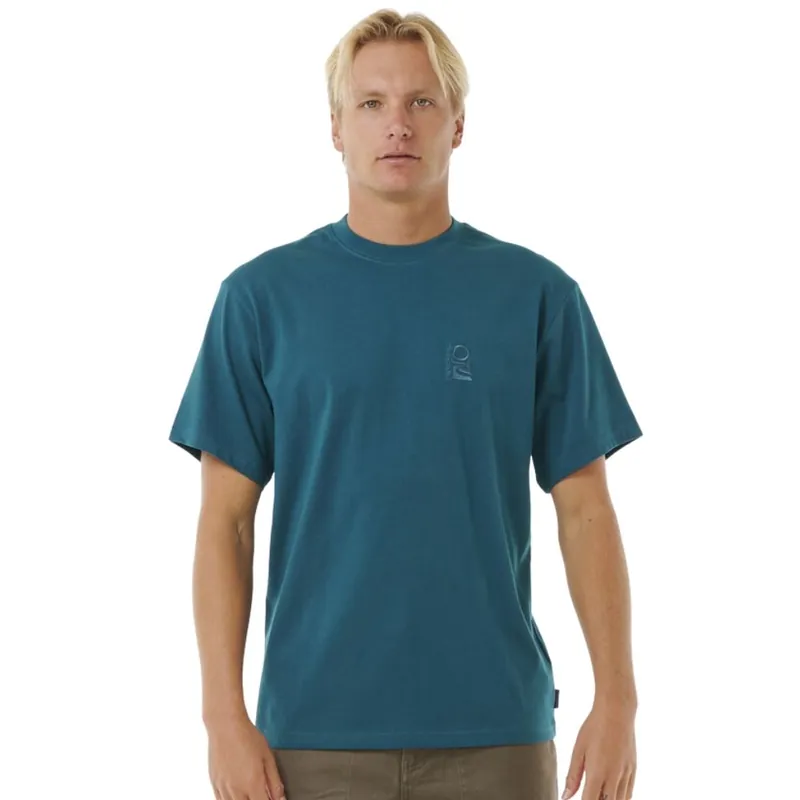 Authentique T-SHIRT RIP CURL SEARCH EMBROIDERY