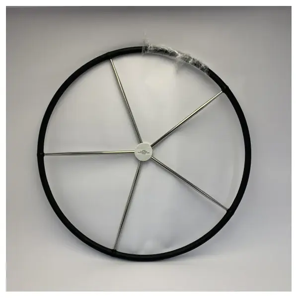 Achat Immédiat Lewmar 5-Spoke Commodore Steering Wheel Black Stainless Steel - 89700790