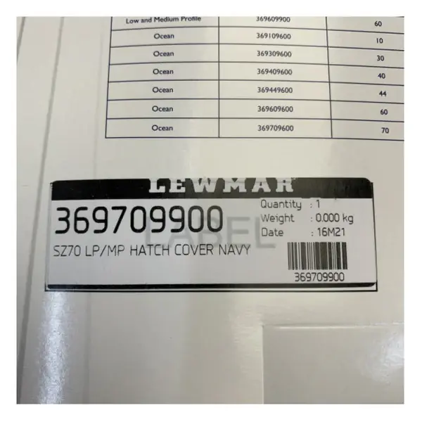 Promotion Lewmar 369709900 Size 70 Low Profile Medium Profile Hatch Cover Navy