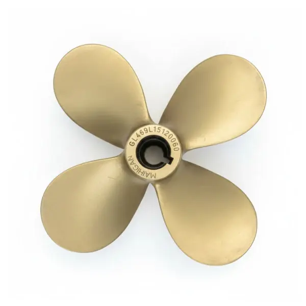 Michigan Propellers 4-Blade Brass Propeller GL469 15x12 LH 25mm - 860043 Meilleure Vente