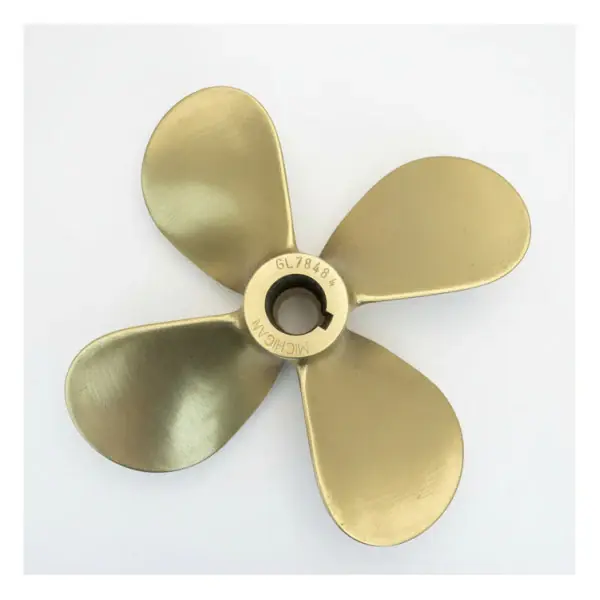 Achat Immédiat Michigan Propellers 4-Blade Brass Propeller GL469 17x12 LH 30mm - 850117