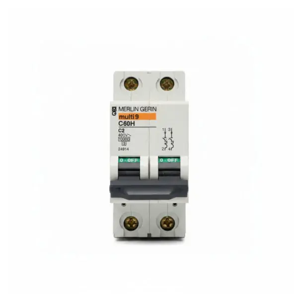 Remise Merlin Gerin Multi 9 C60H C2 Miniature Circuit Breaker MCB 10kA 2A - Used