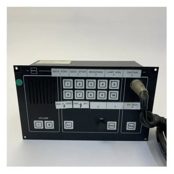 Zenitel ETB-10V5 Marine Intercom System 10-Line Command Talkback Station - Used Offre Exclusive
