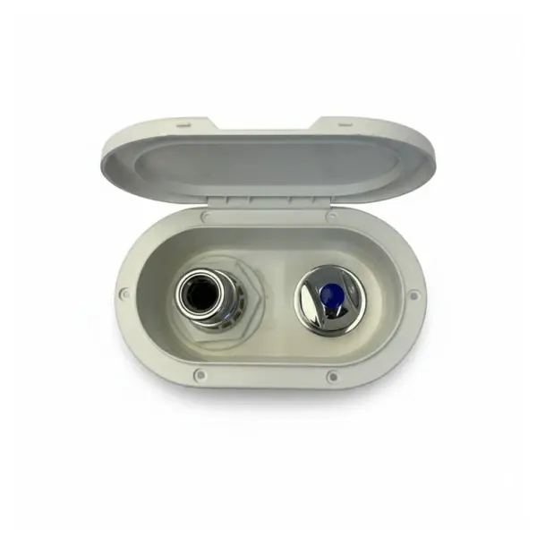 Nuova Rade Deck Washdown Water Outlet with White Cover and Hose 54607 Prix Bas