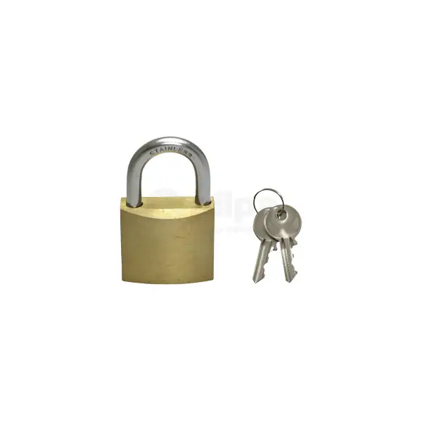 Allpa brass padlock with stainless steel bracket - 078890 Acheter En Ligne