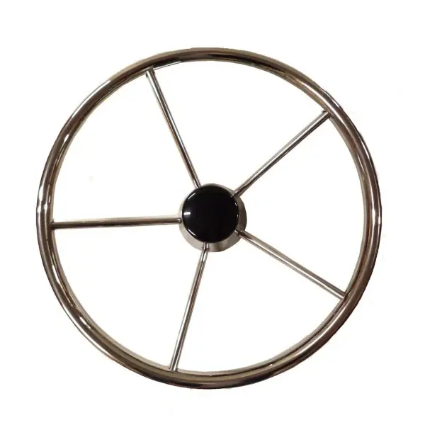 Uflex V64 370 mm 5 -spoke Stainless Steel Steering Wheel - 42129T Bon Plan