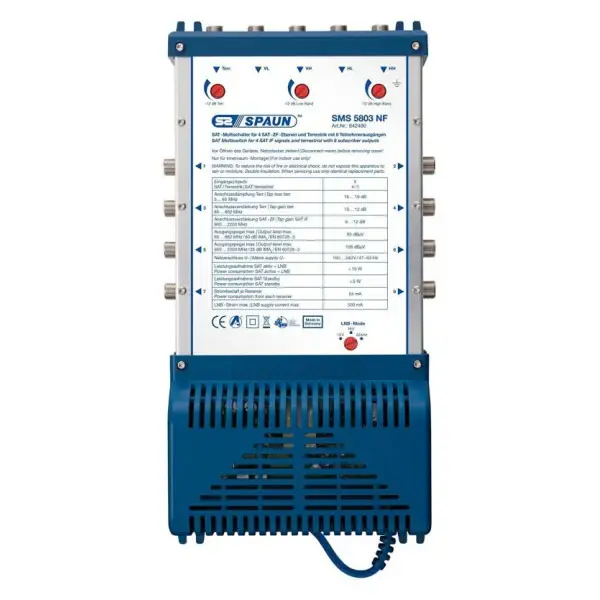 Spaun SMS 5803 NF 5 x 8 Sat MultiSwitch - 842480 Paiement Sécurisé