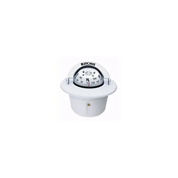 Commander Vite Ritchie HF-79W Flush Mount Compass White With Light 12/24V