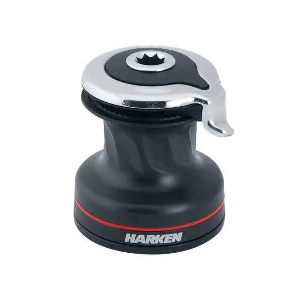 Quantité Limitée Harken 60.2sta 2-speed Self Tailing Aluminum Manual Sheet Winch Black