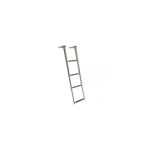 Plastimo telescopic swimming staircase 4 steps stainless steel black Populaire