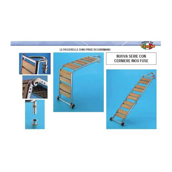 Trem Foldable Stainless Steel 2.2 m Gangway - S28 30 150 Prix Promo