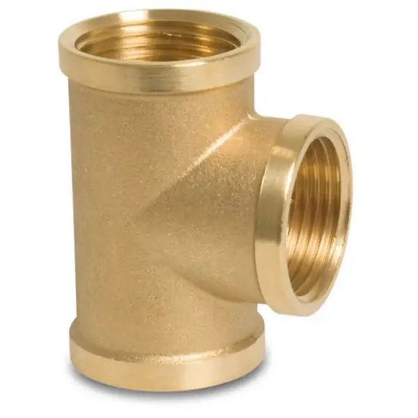 Authentique Groco Messing T -piece 1.5 inch - 0130h