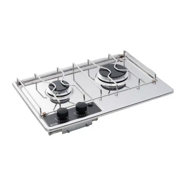 Eno 2 -Burner Stainless Steel Build in Gas Stove - 89057 Usine Directe