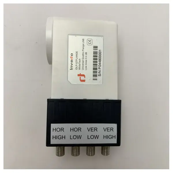 Nouveauté Inverto IDLP -QTFLange - LNB Universale 4 Out VH/VH, Flangia C120