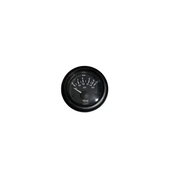 Bon Marché VDO 0-10 Bar Black Round Pressure Display 12V-N02-124-130