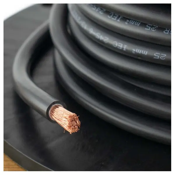 Battery cable Flexible Black 150 mm2 - 10 meters Authentique