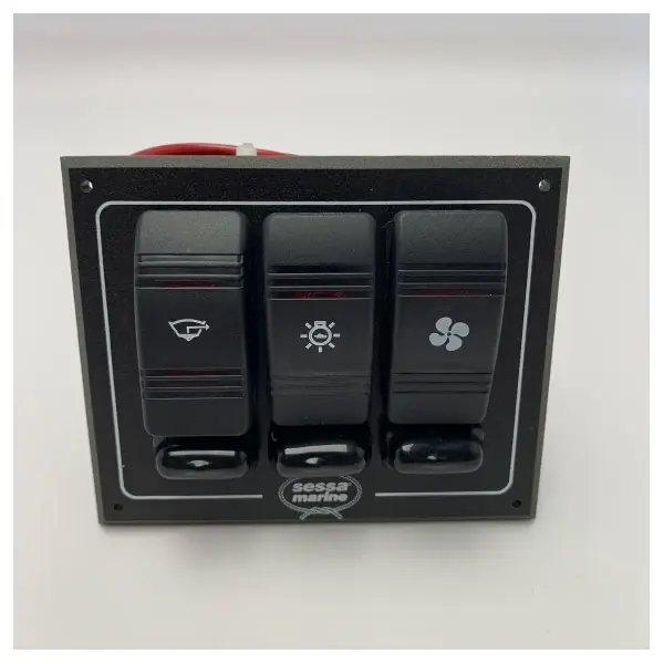 Sessa Marine 3 -function Electrical 12V Switch panel - 051305 Acheter Direct