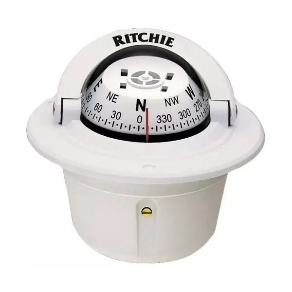 Petit Prix Used Ritchie F-50W Compass Flush Mount Explorer Series White