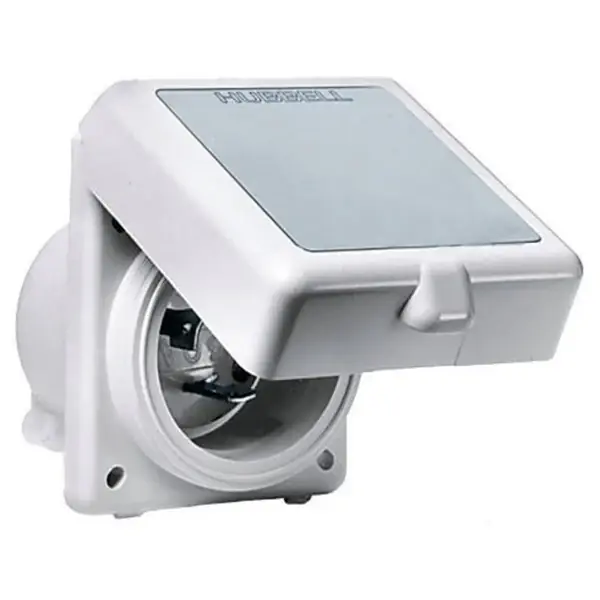 Hubbell HBL332NM 32A Shower Power Inlet Stainless Steel Bon Plan