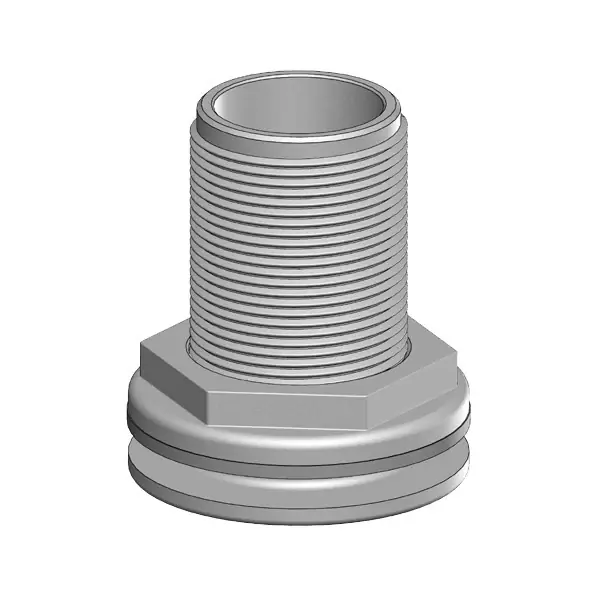 Dernière Chance Trudesign Truhull 1 inch plastic outlet white - 90423