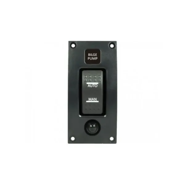 Seulement Aujourd'hui Talamex Curved Bilpump Switch Panel Black On-Off-car 14576027