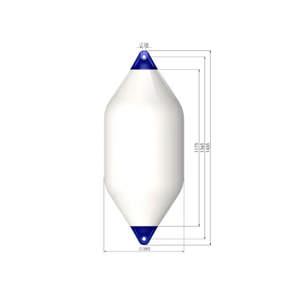 Polyform F11 White Heavy Duty Fender 145 x 60 cm Affaire À Saisir