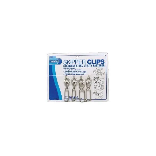 Nouveauté Jabsco Stainless Steel Skipper Clips 4-Pieces-34560-0000