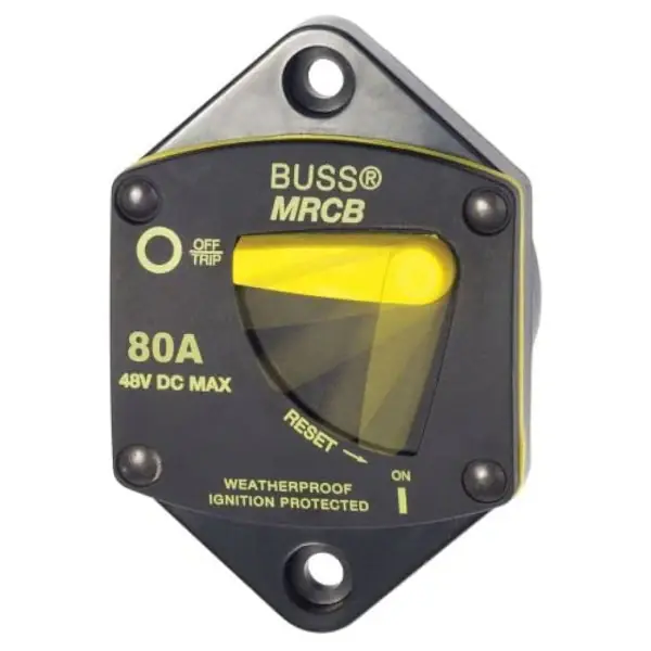 Blue Sea 80 AMP 12/24V Circuit Braker Panel Mount - 7042 -BSS Certifié