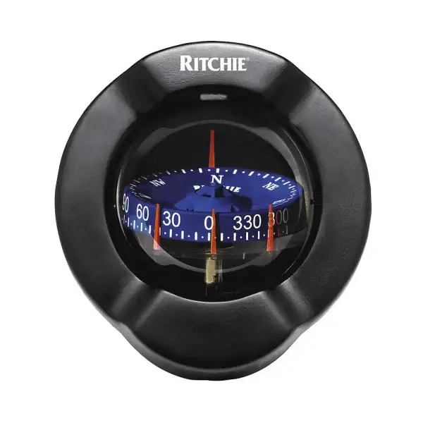 Retour Gratuit Ritchie Venture St-2 Bulkhead Mount Compass Black 12V