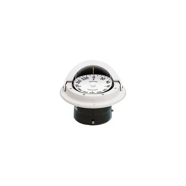 Authentique Ritchie Voyager F-82W Flush Mount Compass White 12V