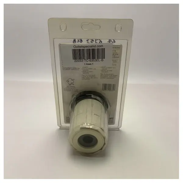 Marinco 50a 125 250V Shower Power Inlet White - 6353EL -B Achat Immédiat
