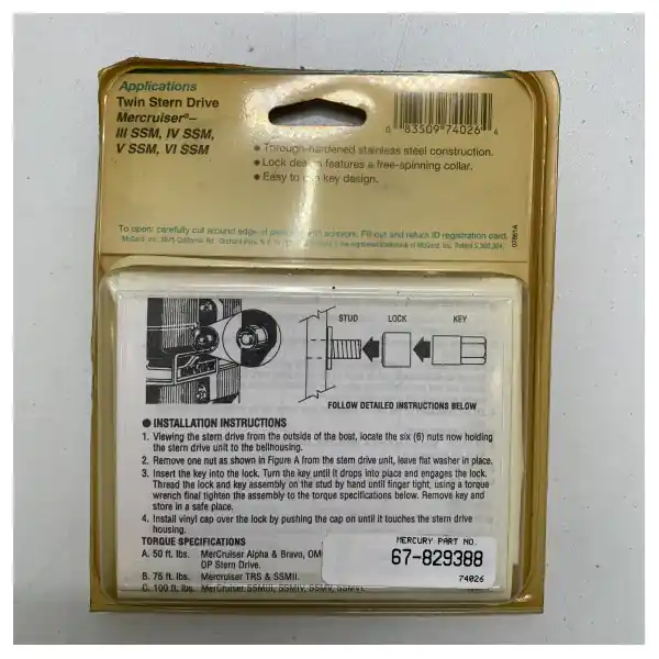Offre Exclusive Mercury Twin Stern Drive Mercruiser - 67-829388