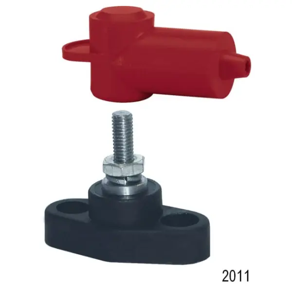 Blue Sea 2011 PowerPost Battery Cable Connector Red Soldes