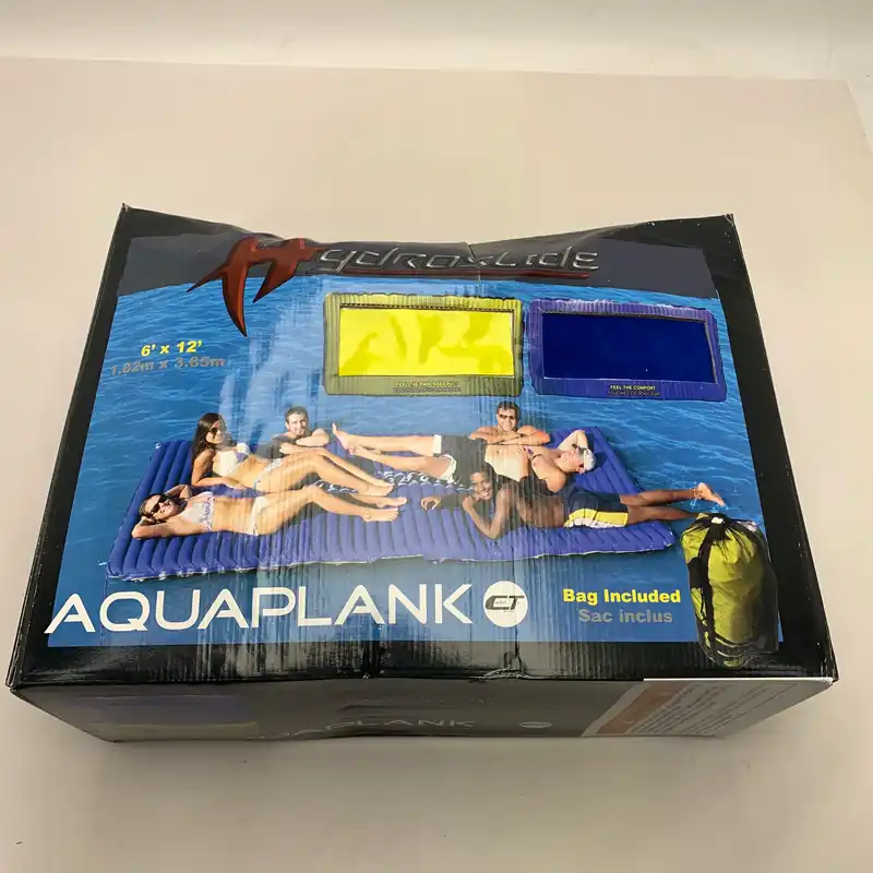 Hydroslide Aqua Plank Inflatable Floating Dock 12 x 6 FT - HSL612 Offre Limitée
