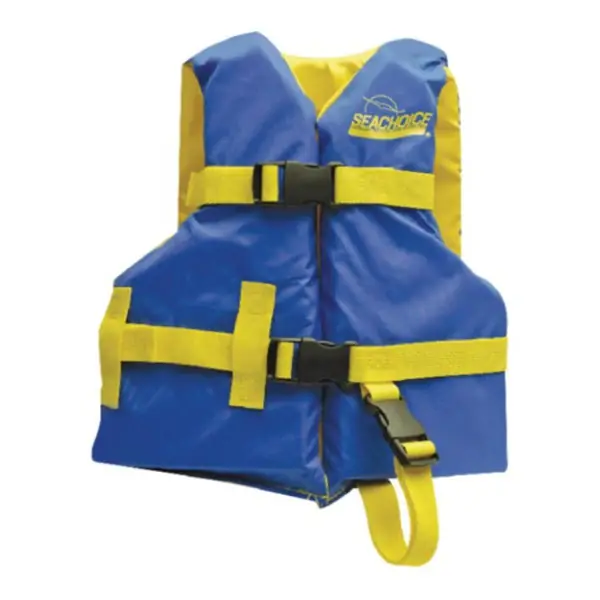 Seachoice 86140 Deluxe General Purpose Life Vest Blue/Yellow Child Vente Flash