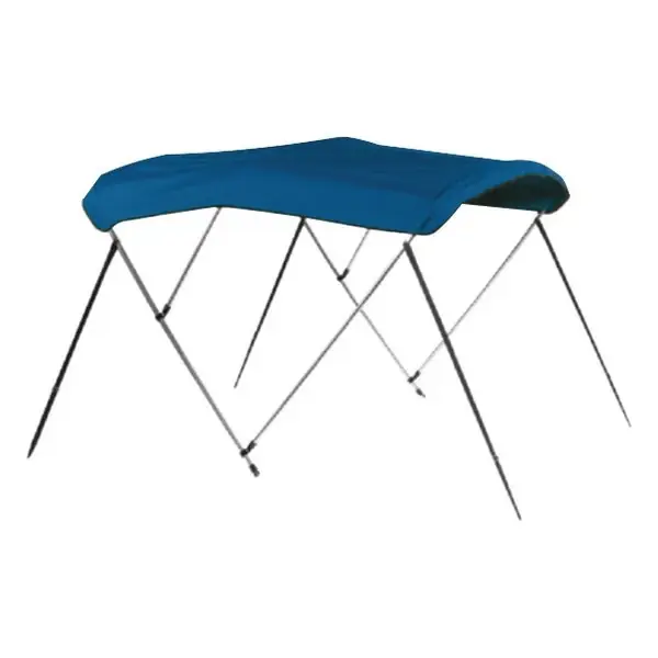Remise Carver 3 Bow 73 to 78 inch Pacific Blue Canvas Bimini Cover - 403A04