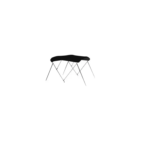 Vente Flash Carver 3 Bow 73 to 78 inch Jet Black Canvas Bimini Cover - 403A02