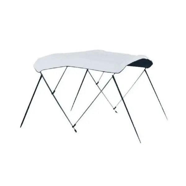 Carver 3 Bow 73 to 78 inch White Vinyl Bimini Canvas - 403WV Jusqu'à Épuisement Des Stocks