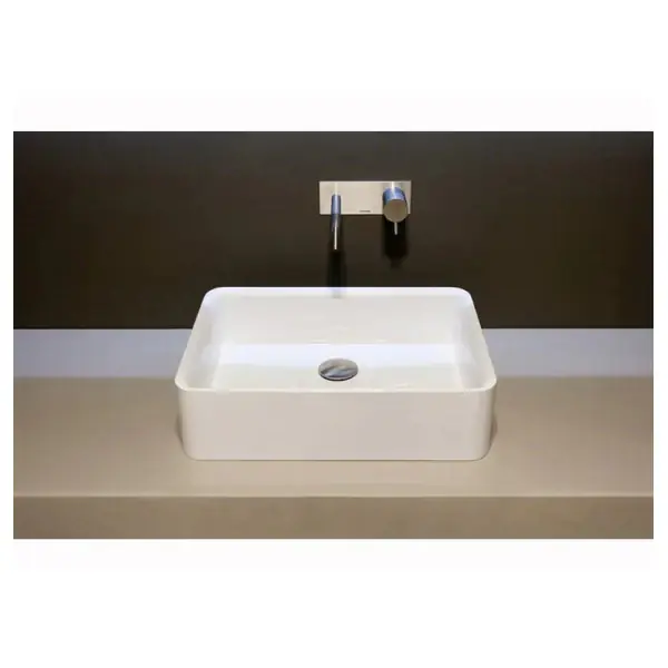 Antonio Lupi Servoretto50 Rectangular Washbasin Ceramilux 50 x 38 x 13 Retour Gratuit