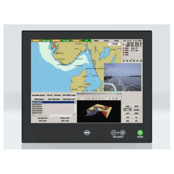 Vente Flash Hemsel HD 15T22 15 Inch Touchscreen Marine Navigation Monitor