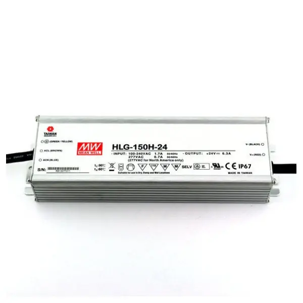 Mean Well HLG-150H-24 Waterproof LED Driver Vente Flash