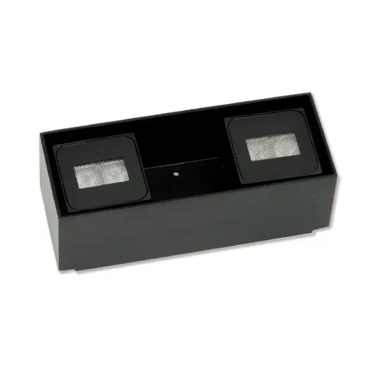 Bon Marché Zetacube Due Cubed 8W Black Wall Mount Lighting